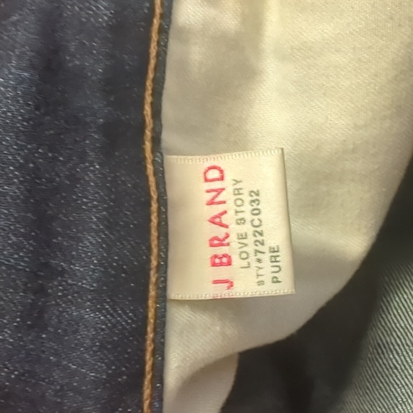 J BRAND "Love Story" Pure 722C darkwash flare jeans trousers #722C032 sz 28x33L - Picture 15 of 16